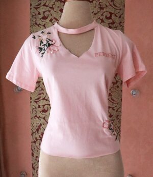 blusa bordado rosas