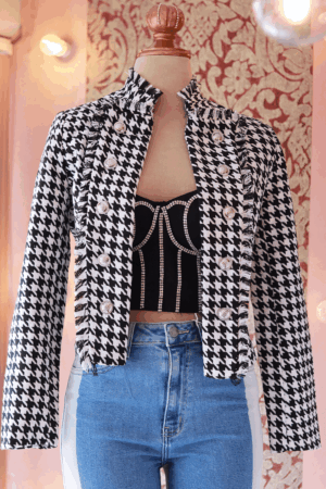 Blazer pata de gallo barbitas