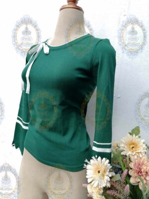 II SUETER LISO CON LISTON EN EL CUELLO