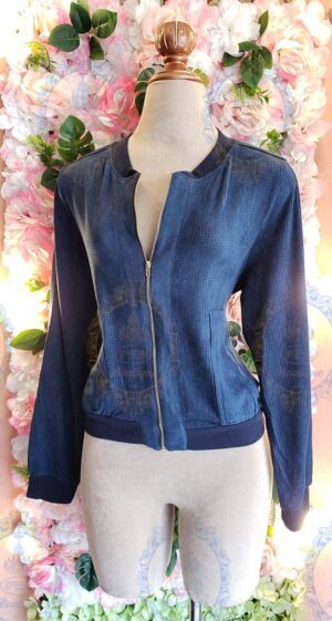 Chamarra gamuza puntos