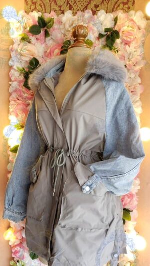 chamarra mitad mezclilla