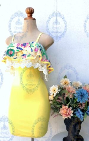 II VESTIDO BORDADO DE FLORES