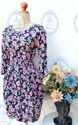 II VESTIDO MANGA LARGA DE FLORES