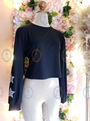 Sudadera mangas estrellas