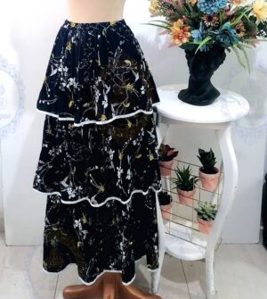 II FALDA LARGA CON FLORES