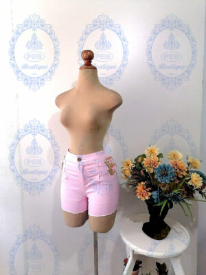 short costado hebillas