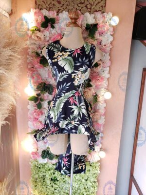 blusa cola de pato estampado hojas