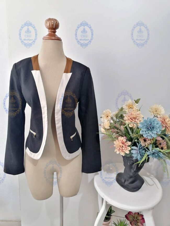 blazer solapa bicolor