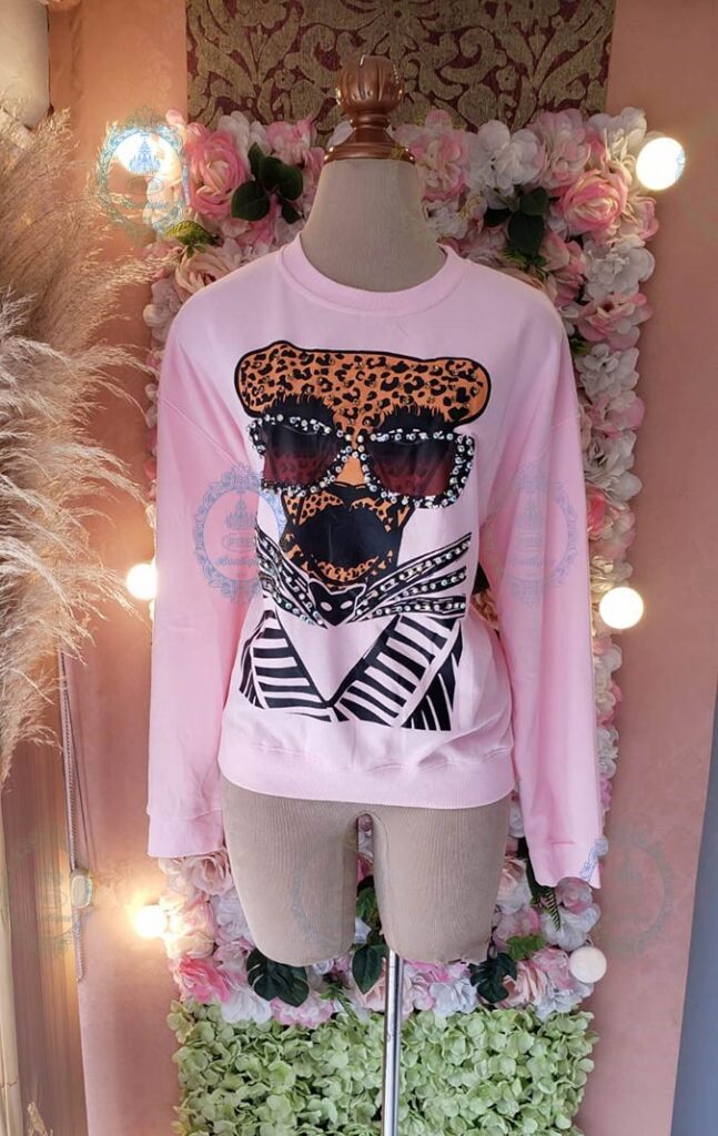 suéter tigre pedrería